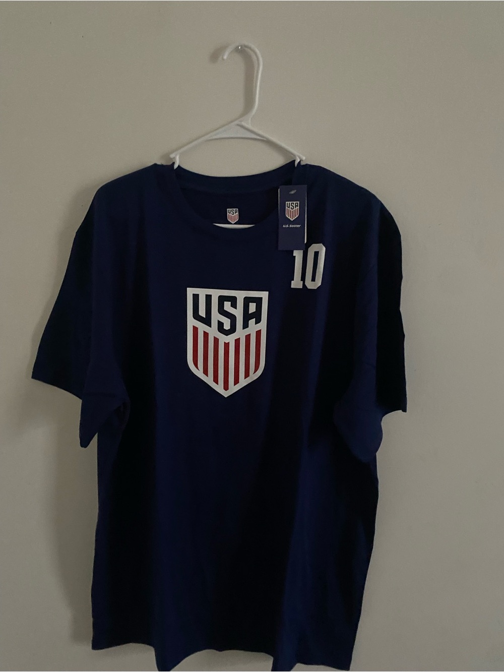 USA Logo Navy Men's T-Shirt - 10 Accent